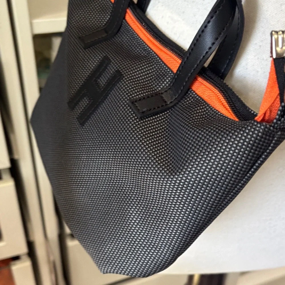 Stylish Black and Orange Baby Bag